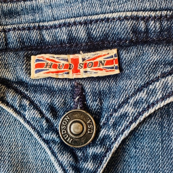 Hudson But lift Back Pocket Boot Cut Blue Jeans - Picture 3 of 4